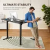 Electric L Shaped Standing Desk Dual Motor Height Adjustable 220lb Load Spacious Desk Sit-stand Desk 4