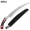 AIRAJ Pruning Saw with Scabbard Safety Sheath,52CM/20 Inch Gardening Pruning Saw,SK5 Steel Curved Blade,Safe & Secure Blade Lock 1