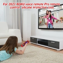 

Remote Case Compatible with Roku Voice Remote Pro Waterproof Silicone Protective Cover TV Video Accessories P18A