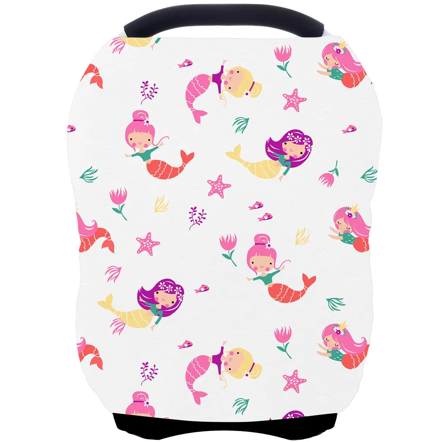 Baby Car Seat Covers Canopy Cover, Car Seat Covers for Baby Girls, Shopping Cart Cover for Baby, Breathable Nursing Cover,