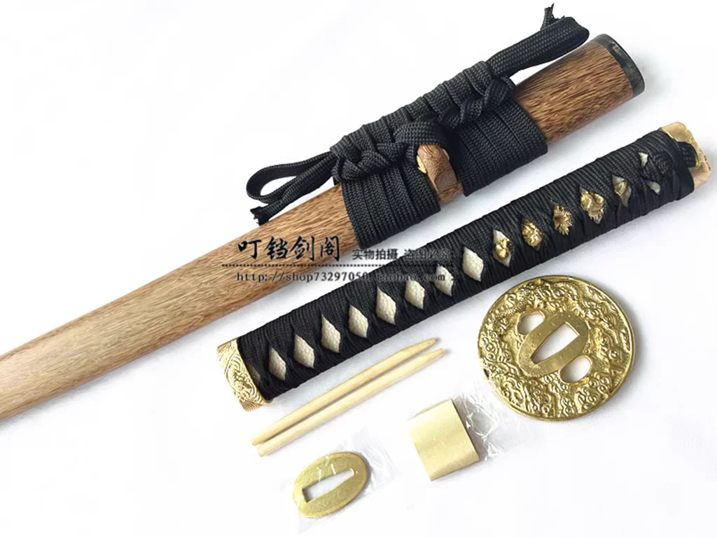 Japanese Swords and Sword Fittings 刀装具 Sword Fitting Accessories Hualee Wood Saya Sets for Japanese