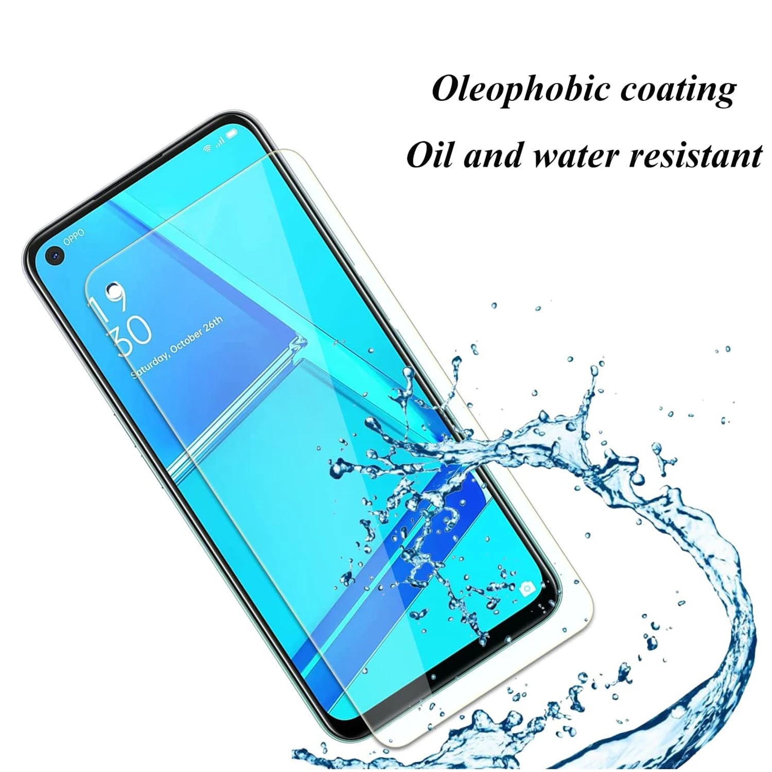 2/4Pcs Tempered Glass For OPPO A52 A72 A92 Screen Protector Glass