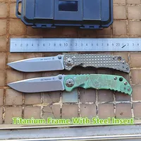 JUFULE New Spartan Blade Folder Knife Plague Doctor / Monkey Titanium D2 Mark MagnaCut Ceramic Bearings Camping Hunting EDC Tool 1