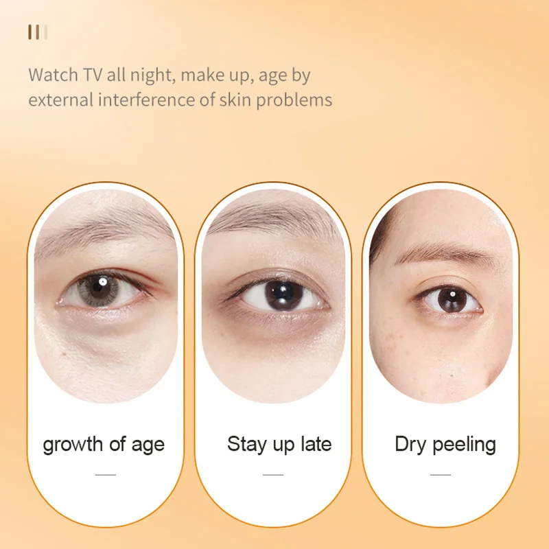 SADOER Vitamin C Eyes Skin Care Sets Eye Mask Whitening Moisturizing Anti Dark Circles Anti-aging Eye Cream Eyes Skin Care Kit