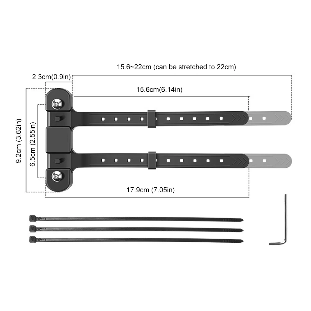 Bicycle Water Bottle Cage Silicone Mount Bracket - Versatile Seatpost and Fork Frame Accessory, Available in Multipacks