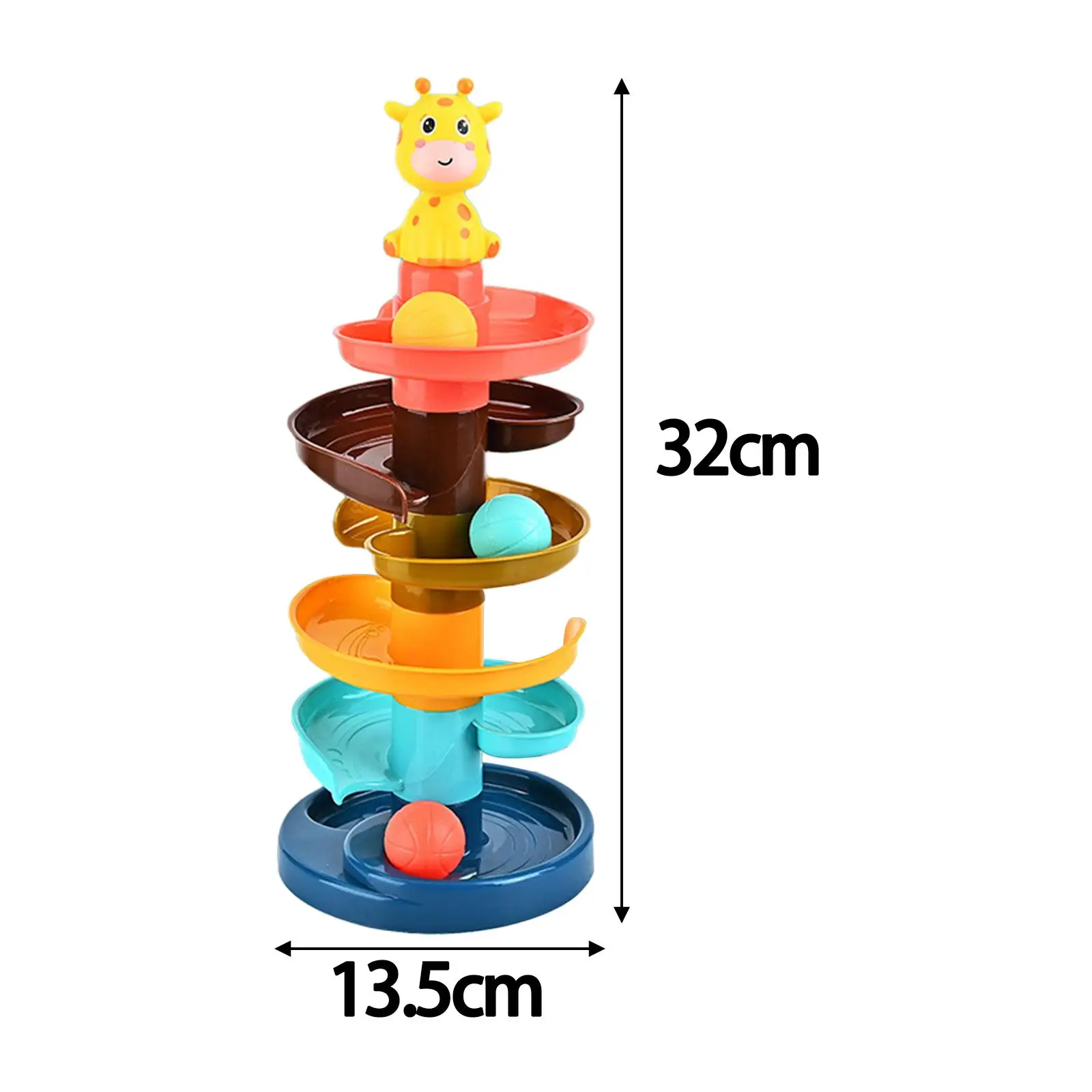 

6 Layer Ball Drop Toy Fine Motor Skills Baby Toddlers Learning Ages 9 to 24 Months Christmas Gifts with 6 Balls Educational Toys