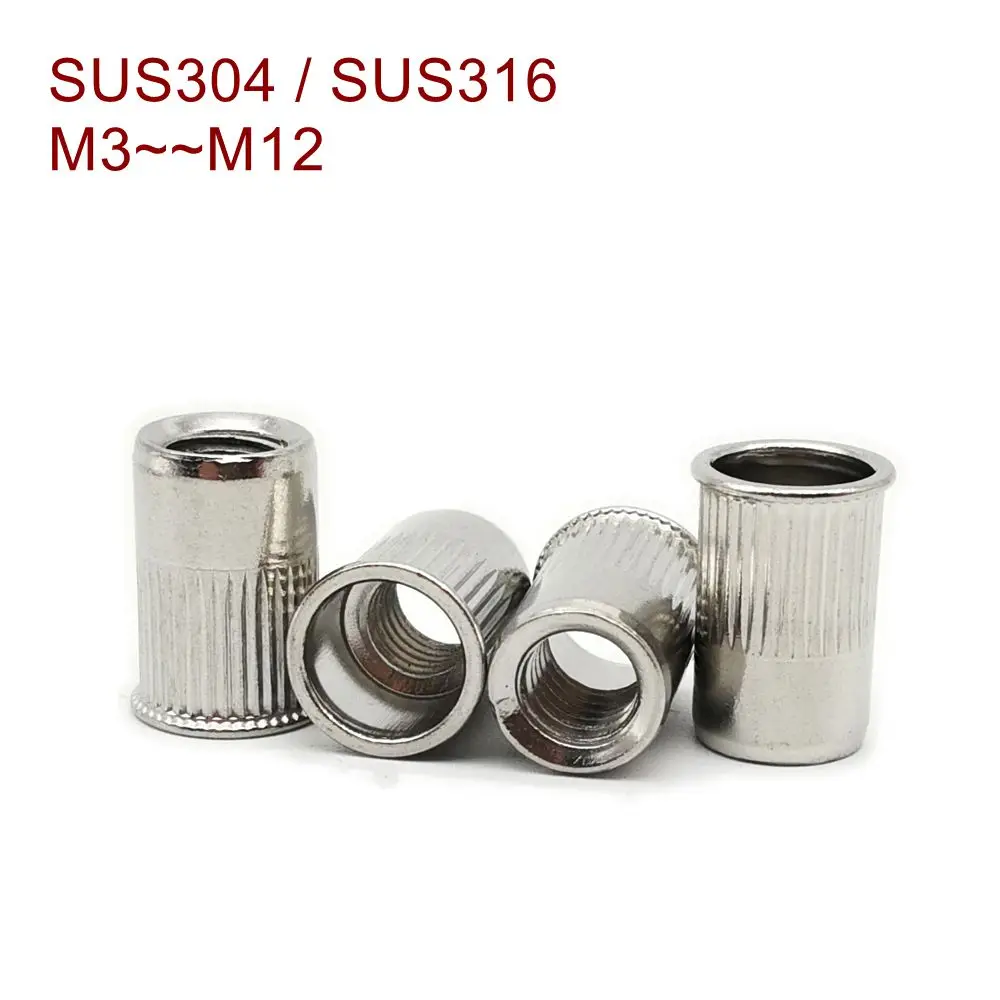 

SUS304 Reduce head rivet nut Stainless steel A2 M3 M4 M5 M6 M8 M10 Small head Insert nut Blind rivet nut