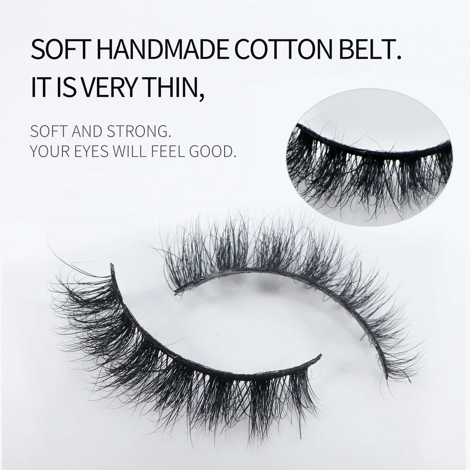레드 사이렌 14mm 짧은 자연스러운 밍크 속눈썹 크루얼티 프리 풍성한 스트립 속눈썹 밍크 메이크업 공급업체