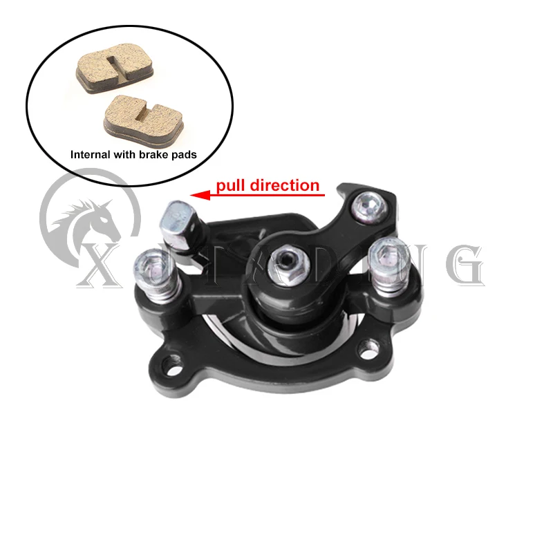 Étrier De Frein à Disque Et Plaquettes Pour Mini Moto 43-49cc – Avant/arrière, Rouge, Avec Plaquettes De Rechange