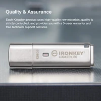 Kingston IronKey Locker+ 50 Type-A USB Flash Drive 32GB 64GB 128GB USB 3.2 Gen 2 Flash Drive Original Pen Drive for Computer 6
