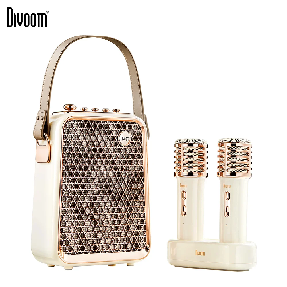 Divoom SongBird-HQ Portable Bluetooth Speaker Home Home Ktv Sound Set Karaoke Speakers Microphone Karaoke Microphone