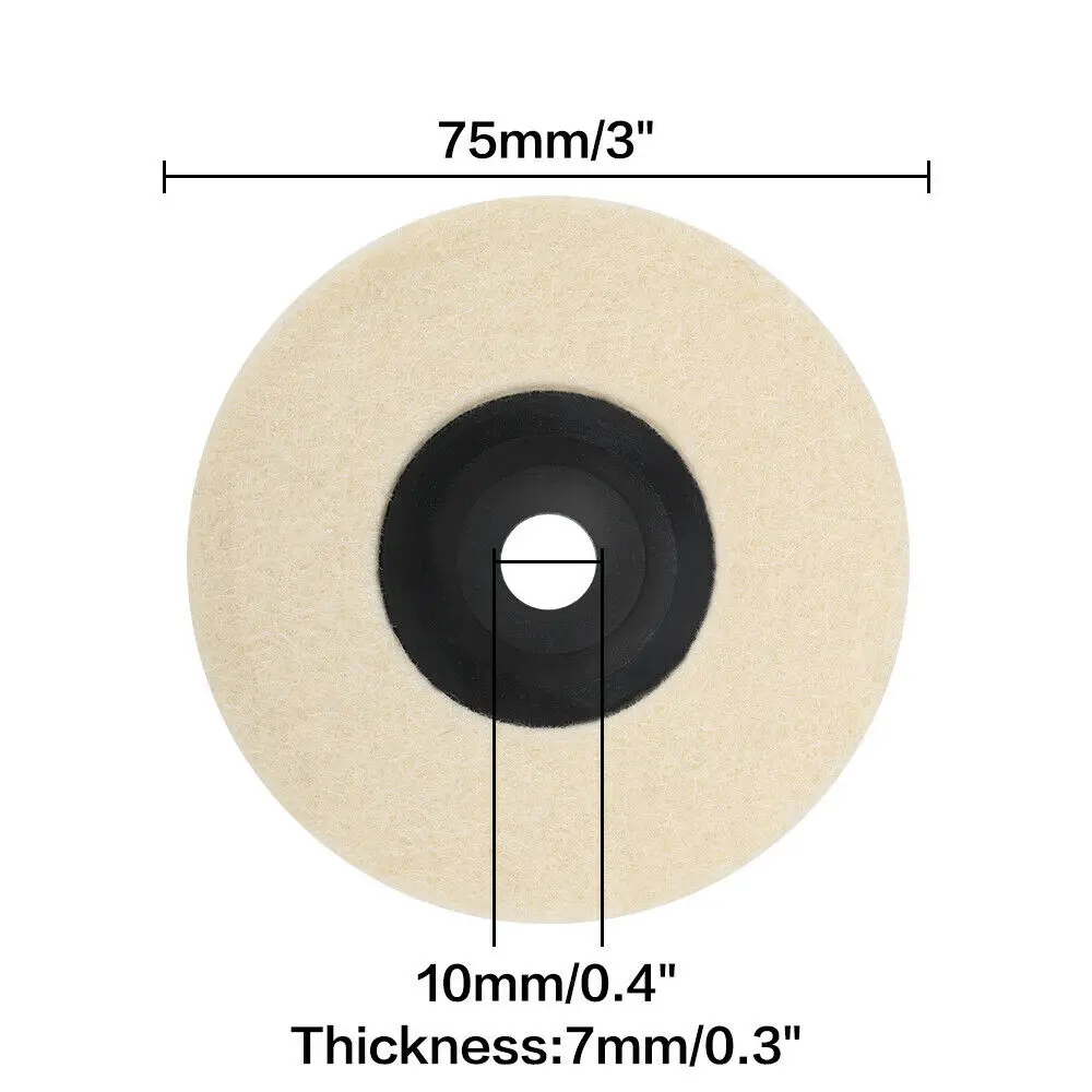 S540d5e11dcf64293be362713feb53636M Grinding wheel Hss cutting disc Polishing sheet Polishing Wheel Felt Wool Buffing Polishers Pad For 12V Mini Angle Grinder