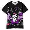 2023 Anime Cartoon Summer Kuromi T-Shirt My Melody Hello Kitty 3D Print Cartoons Clothes Kid Girl Boy Fashion T Shirt Casual Top 3