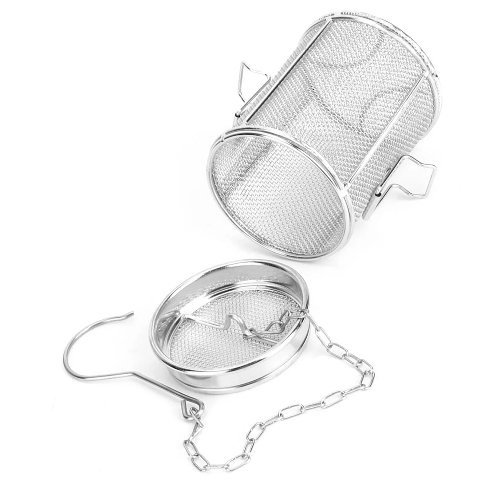 8*10cm Stainless Steel Tea Ball Strainer Soup Seasonings Seperation Basket Spice Filter