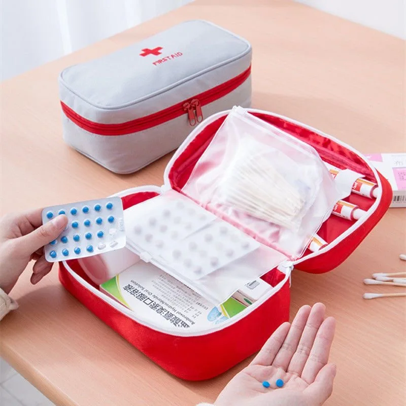 Portable Medicine Bag Cute First Aid Kit Medical Emergency Kits Organizer Outdoor Household Medicine Pill Storage Bag Travel