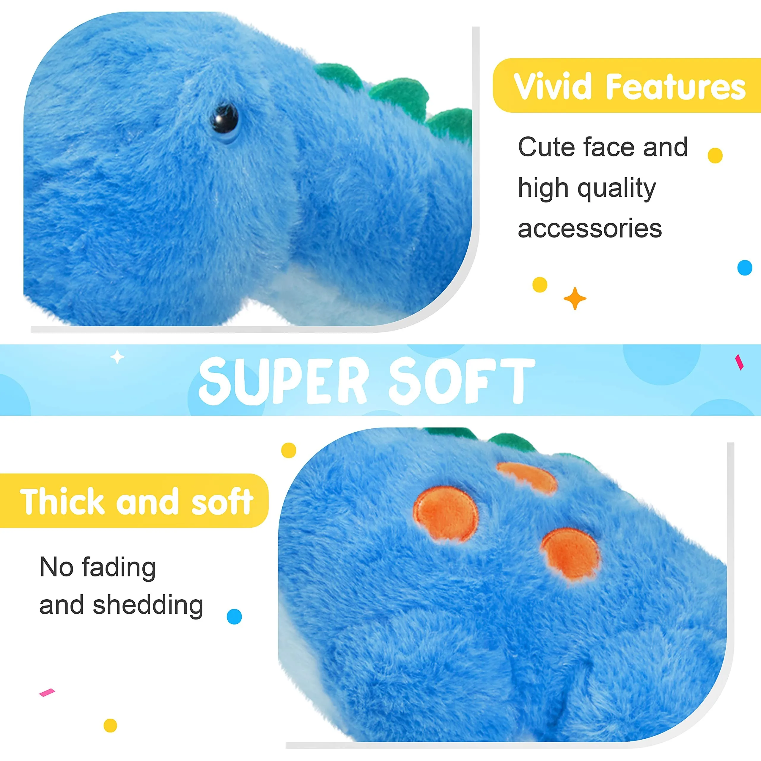 Plush Toy 25cm Dinosaur LED Light Musical Stuffed Toy