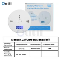 เครื่องตรวจจับคาร์บอนมอนอกไซด์ เครื่องตรวจจับควัน จอแสดงผล LCD เครื่องตรวจจับก๊าซพิษไร้สายในบ้าน เครื่องตรวจจับการรั่วไหลของก๊าซพิษ เสียงเตือนไฟไหม้ 6