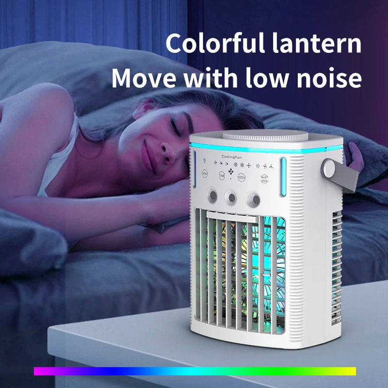 مروحة تبريد USB 3 في 1 مع مرطب وجهاز تحكم عن بعد |...