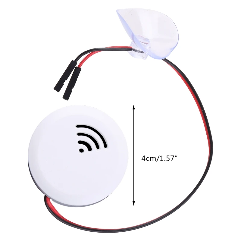Water Level Sensor Water Leak Detector Alarms with Probe for Aquarium Fish for Tank Powered by Button Batteries