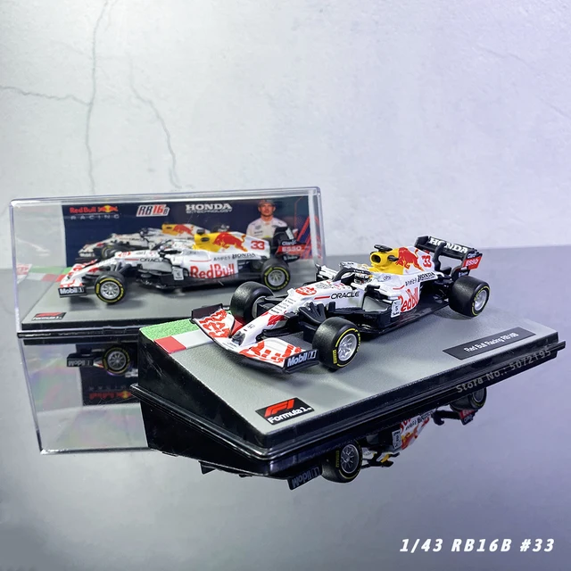 Bburago 1:43 New Style Red Bull 2021 Turkish White Style RB16B #33 F1 Racing Formula Static Simulation Diecast Alloy Car Model 5
