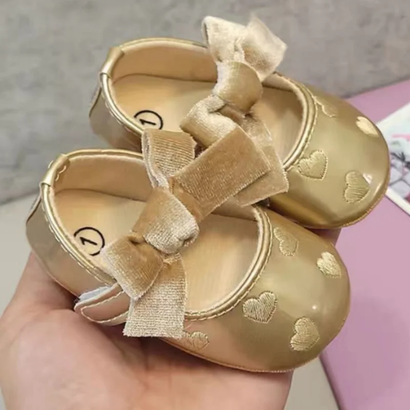 Baby Shoes Casual Fashion Christening Baptismal First Walkers Infant Girls Priness цена и фото