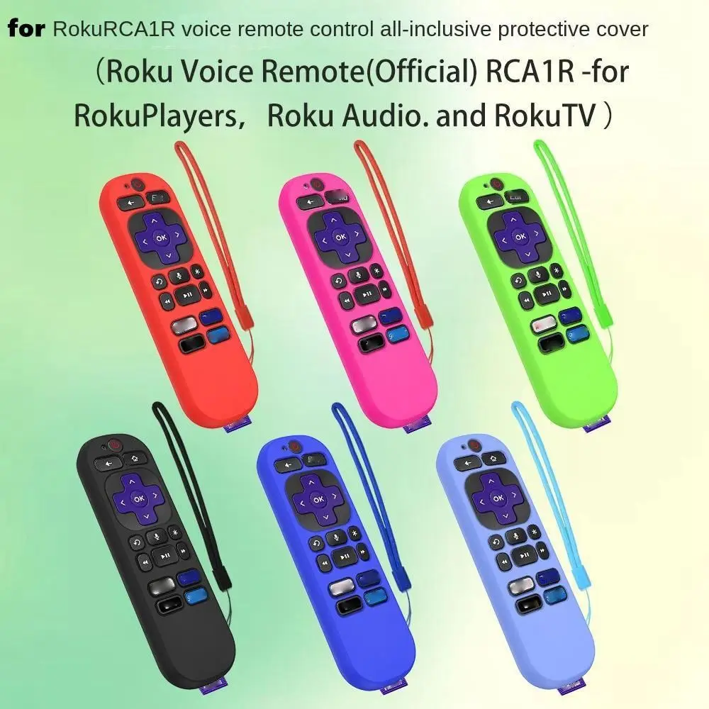 Remote Control Case Solid Color Silica Gel Noctilucent TV Stick Cover Shockproof Antiskid for TCL/Roku RCA1R silicone remote case silicone remote cover silicone remote sleeve remote controller cover silicone case protector