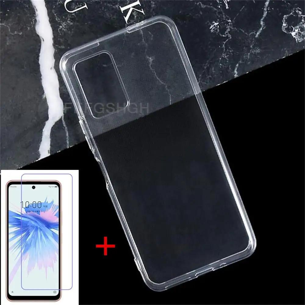 Phone case Anti-knock Soft TPU Phone Case For ZTE Libero 5G ii A103ZT 6.67" Silicone Caso Cover Bumper Tempered Glass