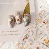 1 Sheet 5D Realistic Relief Cute Balloon Playing Elephant Baby Party Adhesive Nail Art Stickers Decals Manicure Ornaments 3