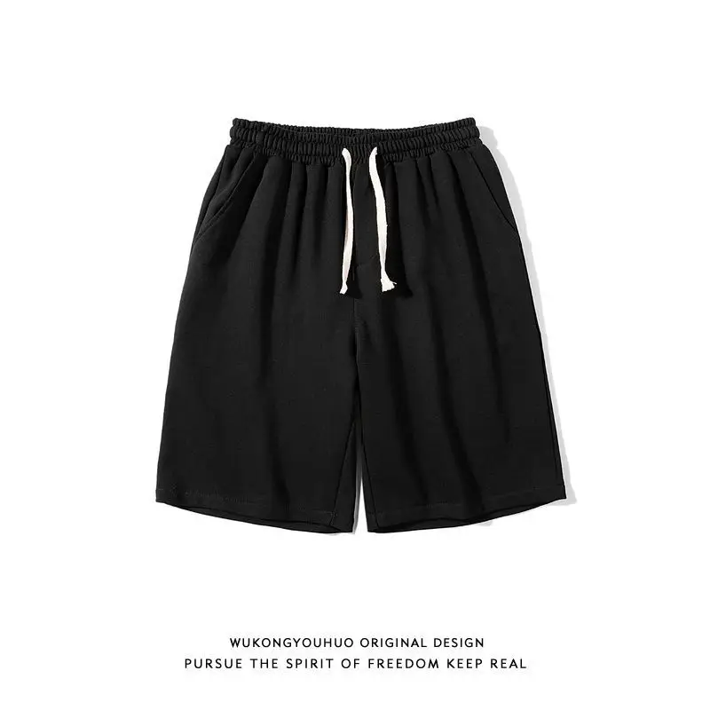 Men's Light Gray Loose Sport Shorts Summer American Street Basketball Casual Five-Pocket Trousers - Image 4