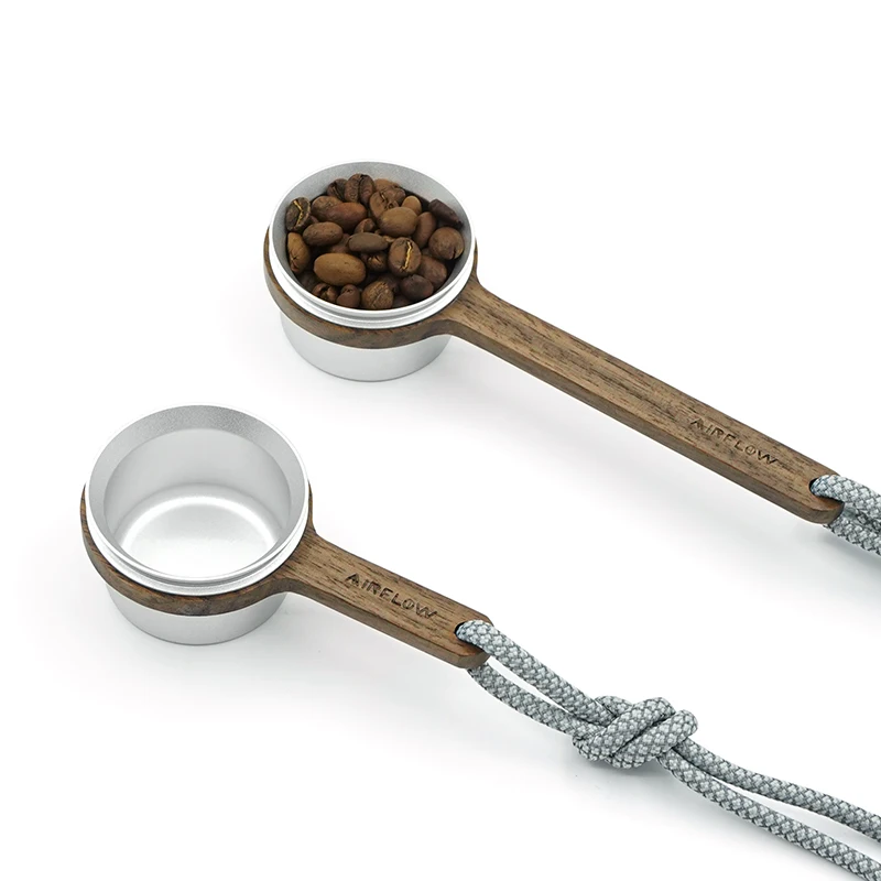 Coffee Scoop AIRFLOW Wooden Long Handle Coffee Scoop Measuring Scoop for 12g Beans Coffee Spoon Home Beans Barista Accessories