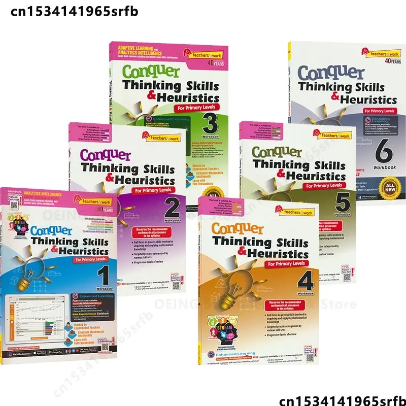 2022 Arrival SAP Conquer Thinking Skills amp Heuristics For Primary Students Singapore Textbooks Exercise Book Education Book