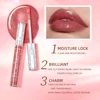 QIBEST 9 Colors Lip Gloss Set Starburst Pearlescent Liquid Lipstick Shiny Moisturizing Lip Glaze Glitter Makeup Kit Long-lasting 4