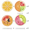 Wooden Math Enlightenment Fruit Fraction Decomposition Plate Montessori Teaching Aid Children's Educational Math Toys 3