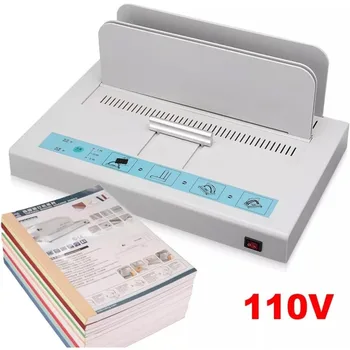 110V Perfect Binding Machine Thermal Binding Machine Universal Electric Book Automatic Binder Contract Document Invoice Folder 5