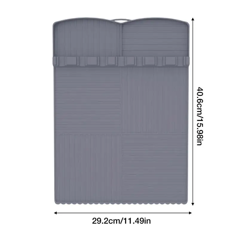 Silicone Griddle Mat Silicone Multifunctional Griddle Tools Mat For Outdoor Grill Heat Resistant Utensil Holder Pad For Outdoor