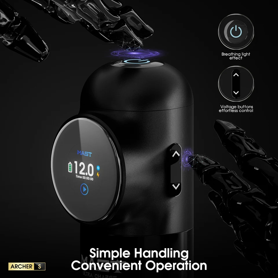 Mast Archer S Wireless Tattoo Machine Rotary Guns Full Kit