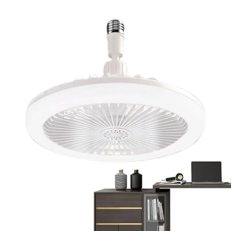 

Розетка потолочного вентилятора со стандартной лампочкой, Потолочная розетка с регулируемой яркостью E27, безлопастная потолочная лампа-вентилятор для спальни, гостиной, кухни