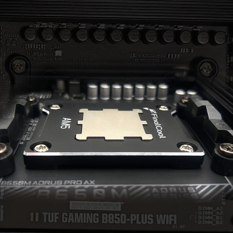 FinalCool HC-UKM5 AMD AM5 안전 프레임 마더보드 굽힘 방지 고정 버클 CNC 알루미늄 합금 낙하 방지 보호대