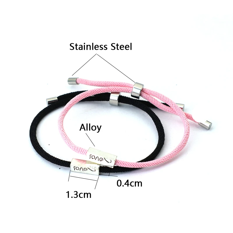 Nylon Couple Bracelet Adjustable Valentine Day Gift