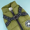 Winter Warm Pet Dog Jacket with Harness Waterproof Dog Coat Vest for Small Medium Chihuahua French Bulldog Outdoor Dog Clothes 4