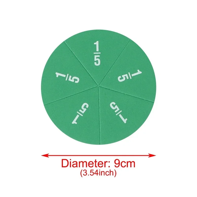 51Pcs EVA Round Shaped Fractions Circles Instrument Math Educational Toys Math Learning Tool Student Teaching Gifts educational toys math toys teaching aids toys fraction math manipulatives