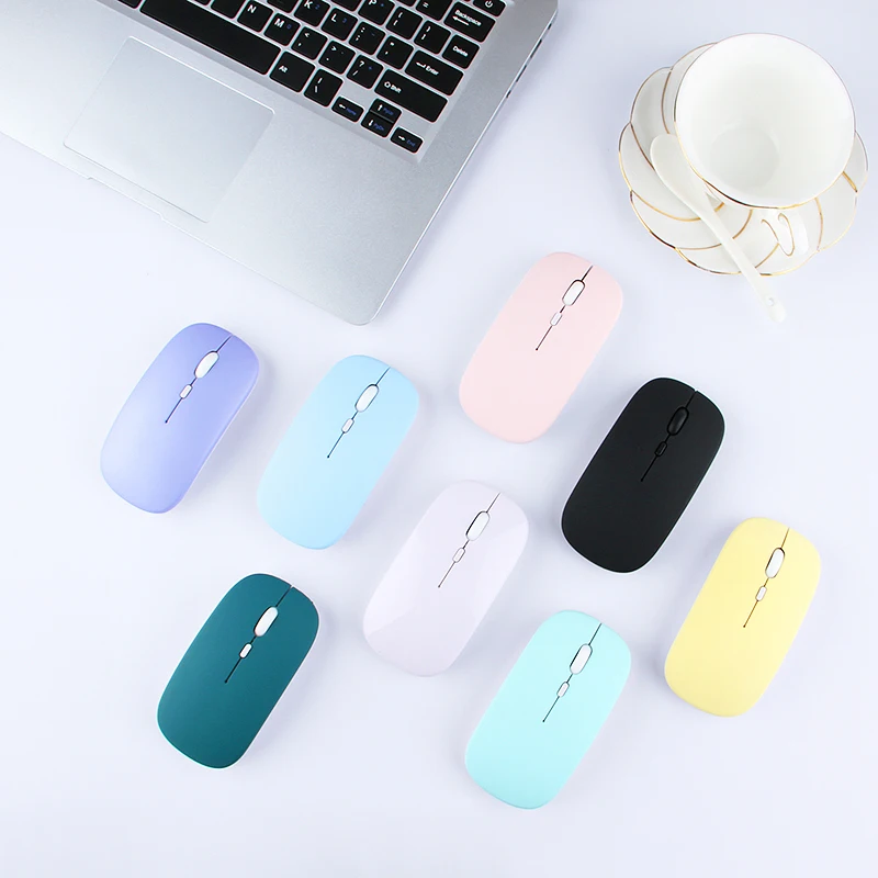 Silent Wireless Mouse Rechargeable Dula Model Tablet Bluetooth-compatible Mouse for iPad/Samsung/Huawei Laptop Mice 2.4G Mause images - 6