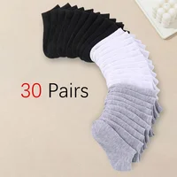 10-40 paires femmes/hommes bateau chaussettes invisibles coupe basse Silicone antidérapant été No-show cheville chaussettes couleur unie décontracté respirant 1