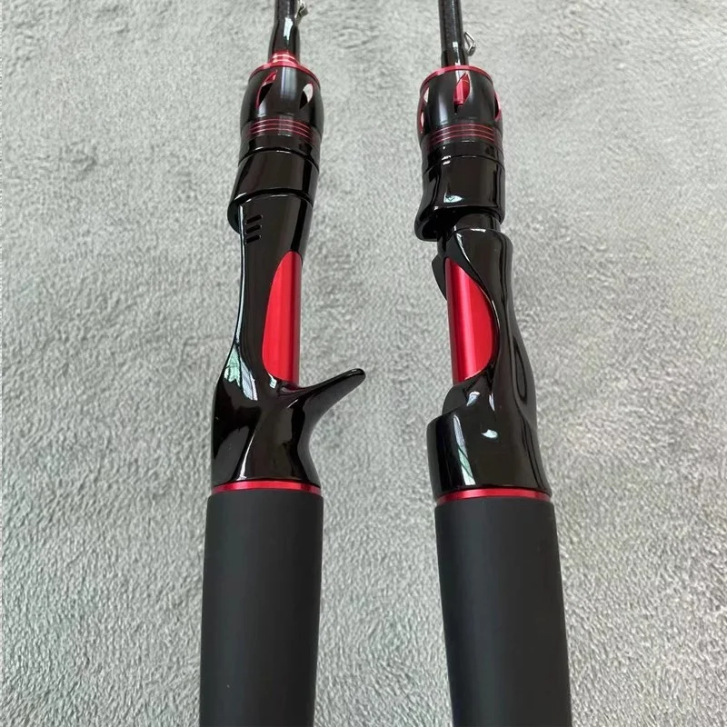 Ultra-Light Super Long Casting Fiing Rod Slip-Resistant Single Pole M+ML Double Tip Gun Handle Straight Handle Lure Rod