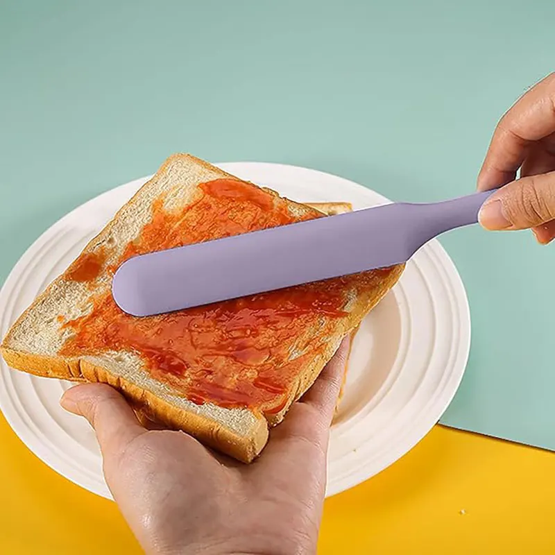 Silicone Long Scraper Heat-resistant Mix, Scratch, Fold, Stir Jam Spatula for Cream Cake Making Gadgets Baking Tools for Cakes