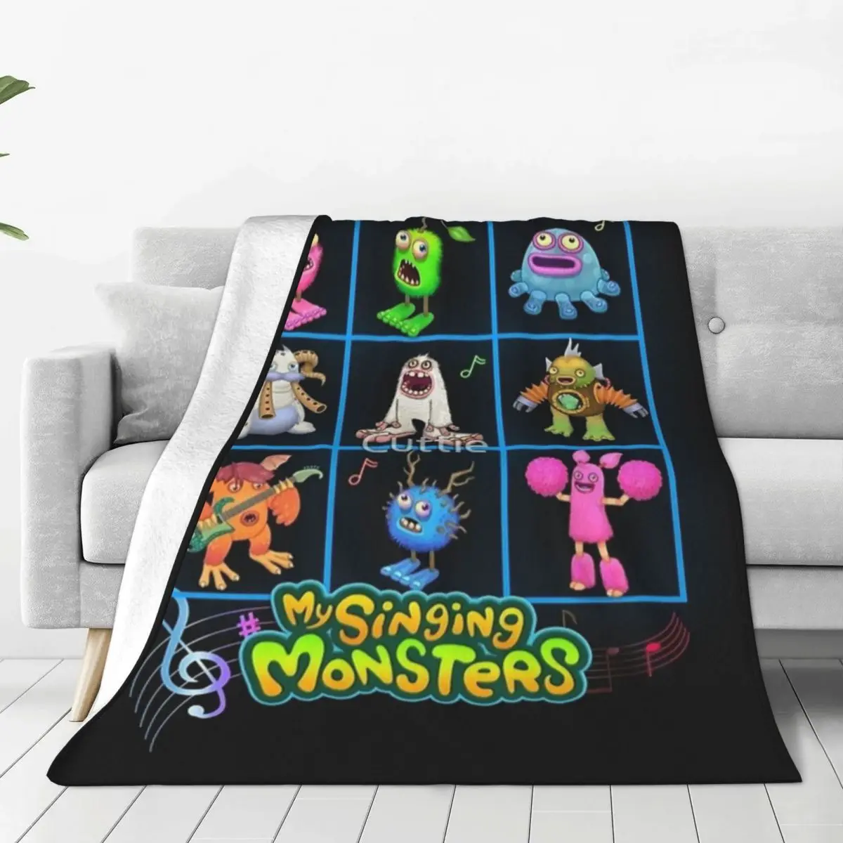 

Одеяла для видеоигр «Мои Поющие Монстры», фланелевые рождественские подарки для детей, многофункциональные ультрамягкие пледы, постельное белье, диван