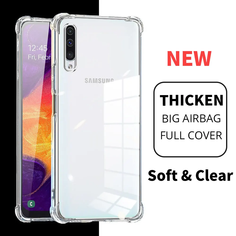 Transparent Shockproof Soft Silicone Phone Case