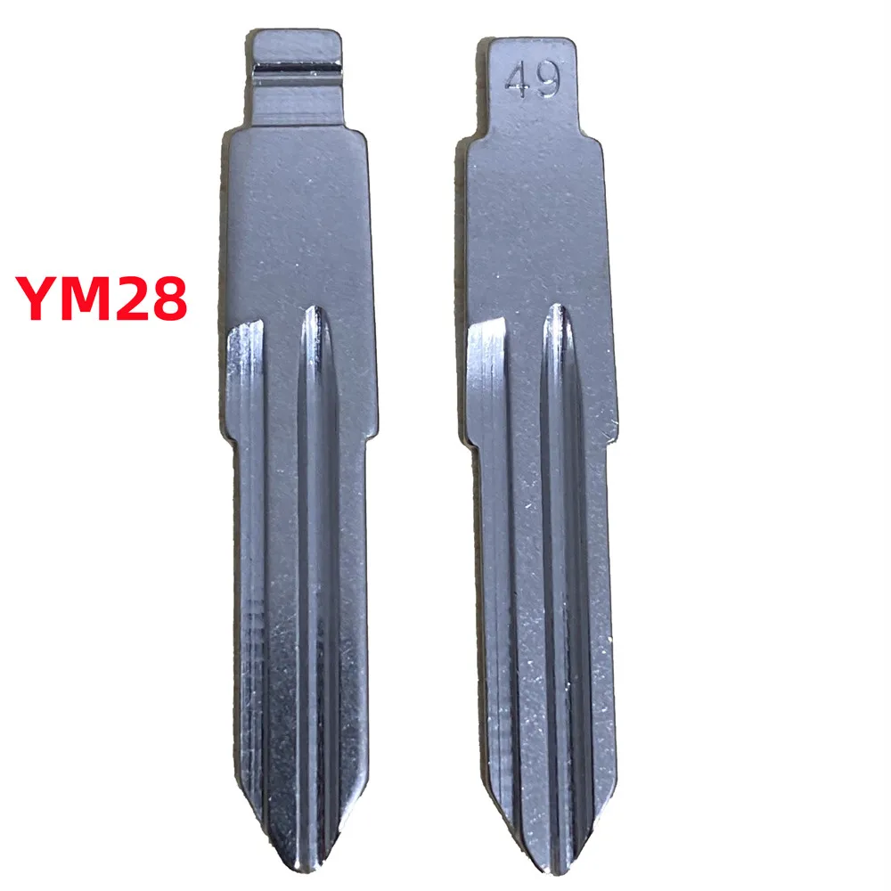 Car Remote Key HU46 Universal Car Key Blade YM28 KD Key Blank for Opel Vauxhall Corsa Astra Vectra Signum for Xhorse VVDI KD Remote 68# 10PCS