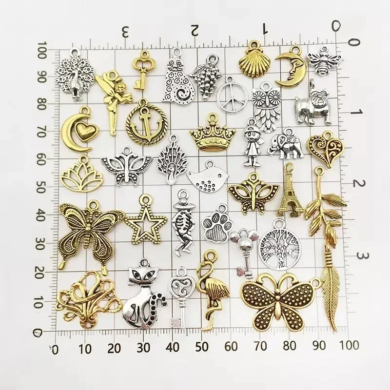 Mixed Tibetan Alloy Charms 5