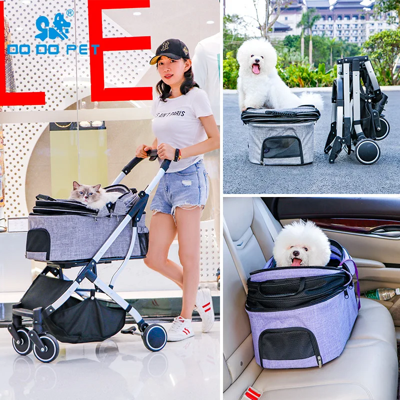 

DODOPET Pet Trolley Dog Trolley High-end Pet Car Cradle Separate Cat Car One-click Car Pet Carrier Pet Stroller